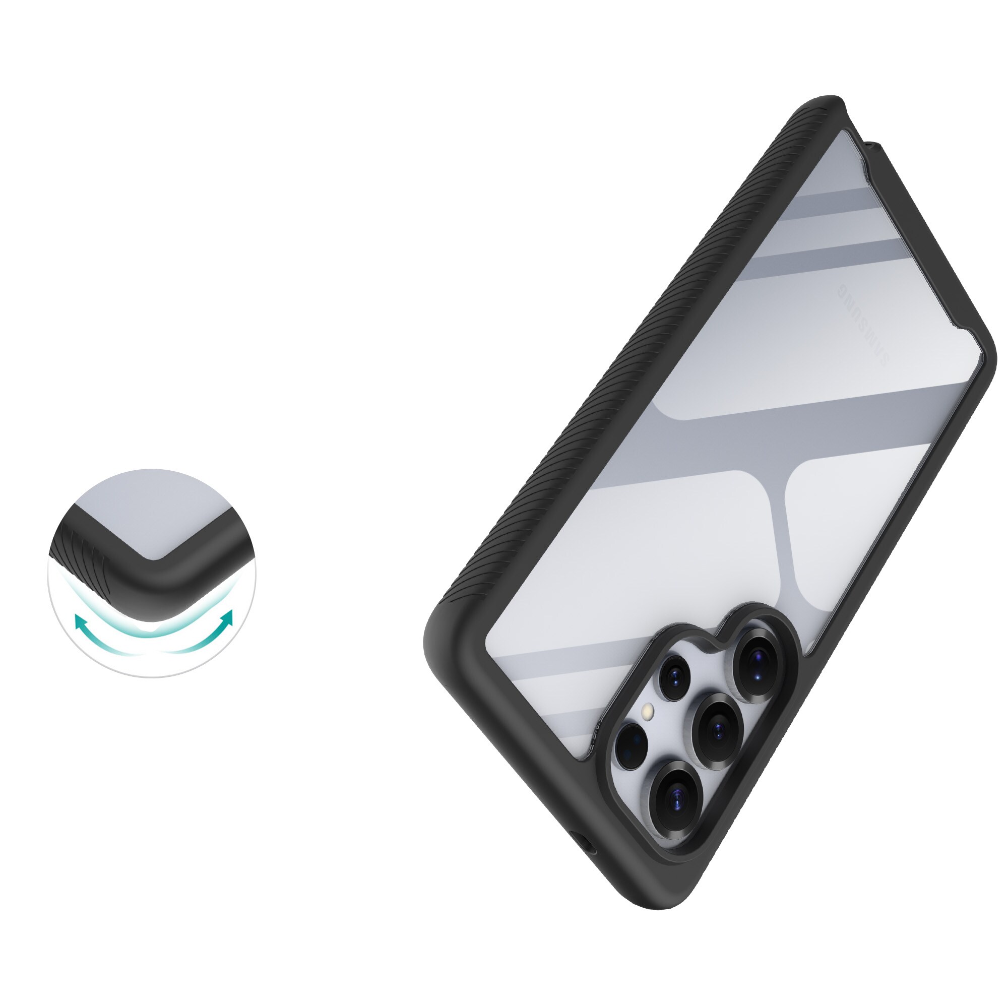 Samsung Galaxy S25 Ultra Deksel Full Protection, Svart