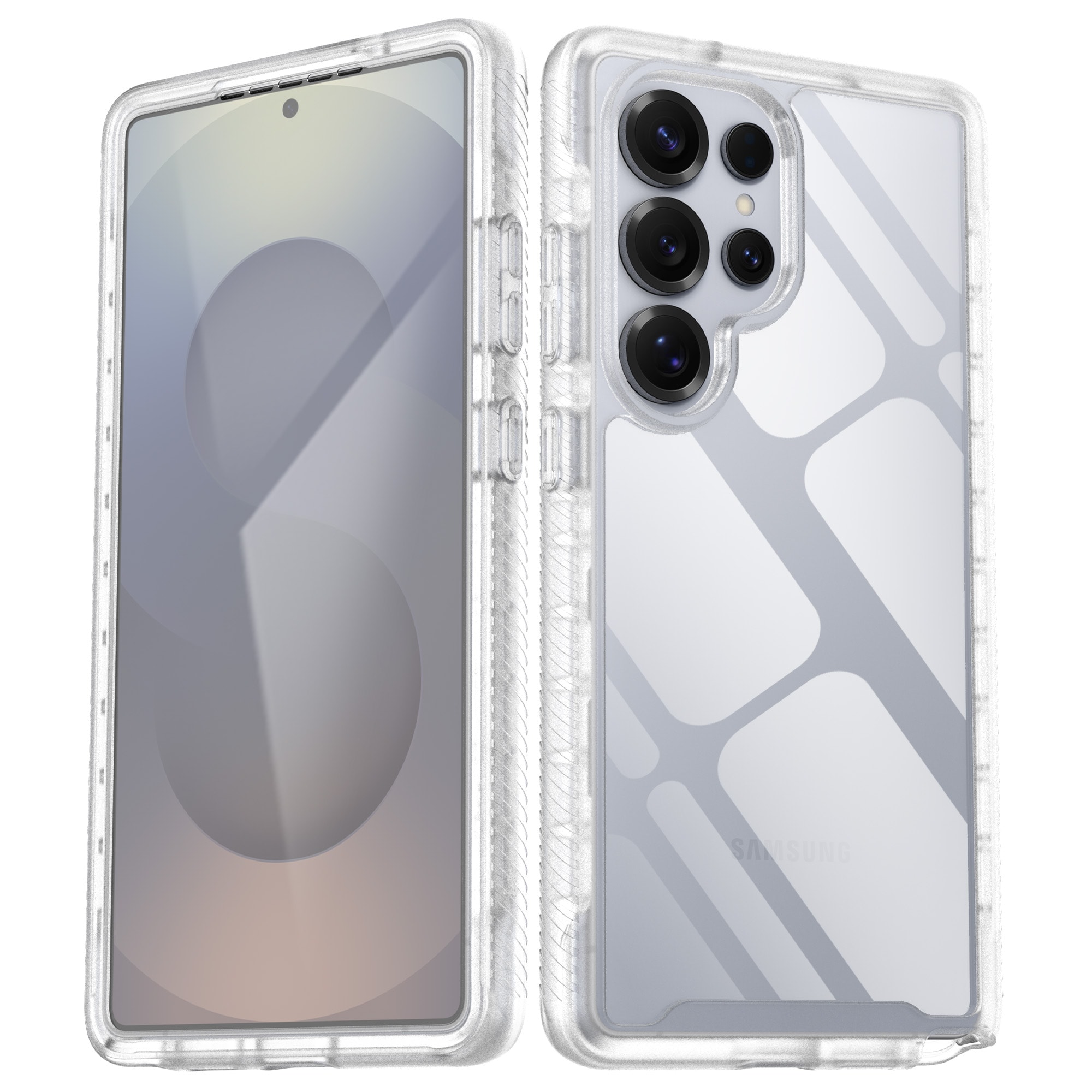 Samsung Galaxy S25 Ultra Deksel Full Protection, Gjennomsiktig