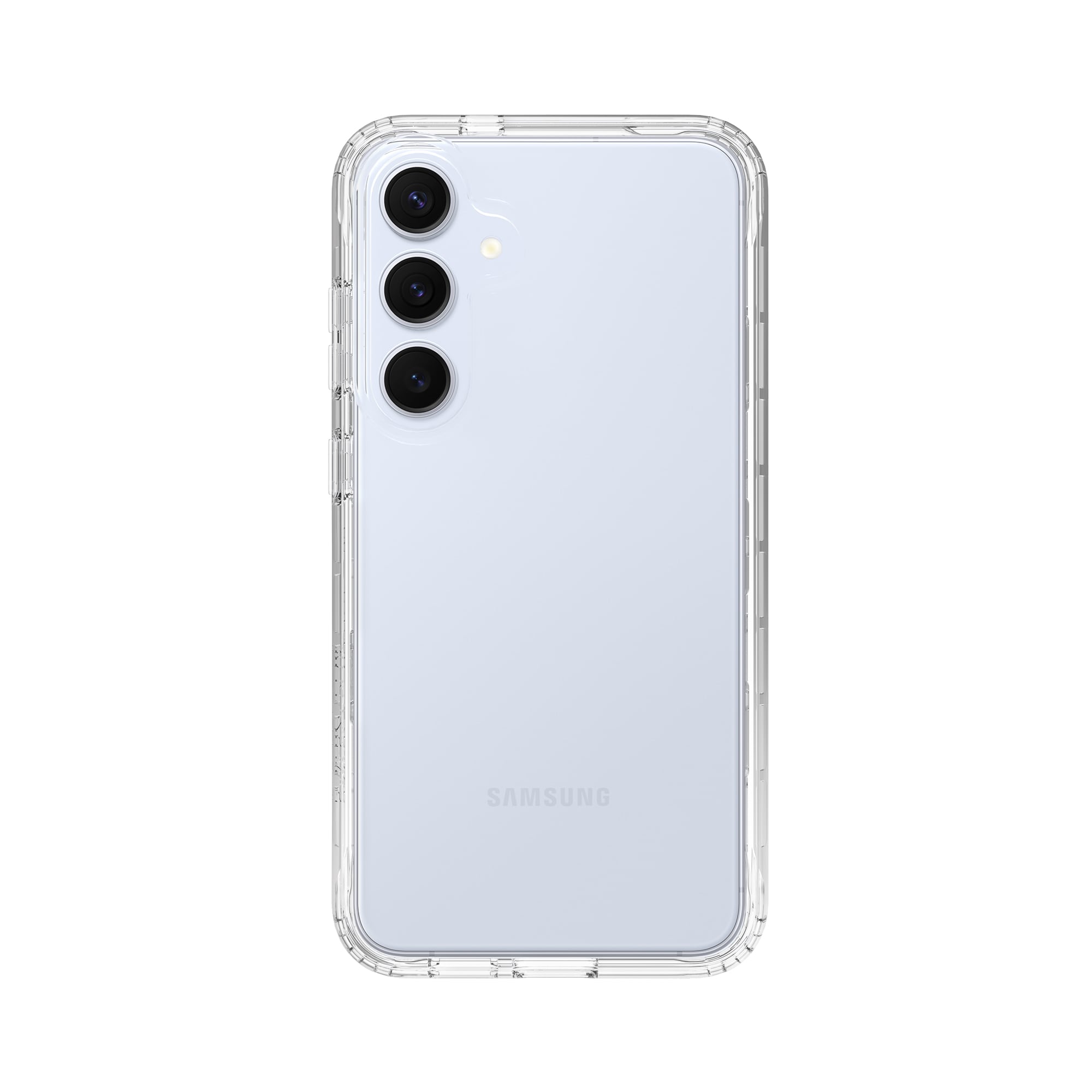 Samsung Galaxy S25 Plus Mobildeksel med beskyttelsesramme, Gjennomsiktig