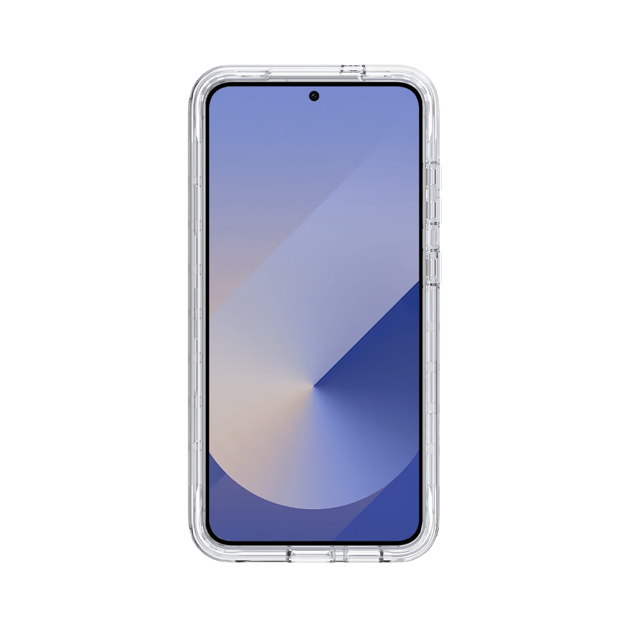 Samsung Galaxy S25 Plus Mobildeksel med beskyttelsesramme, Gjennomsiktig