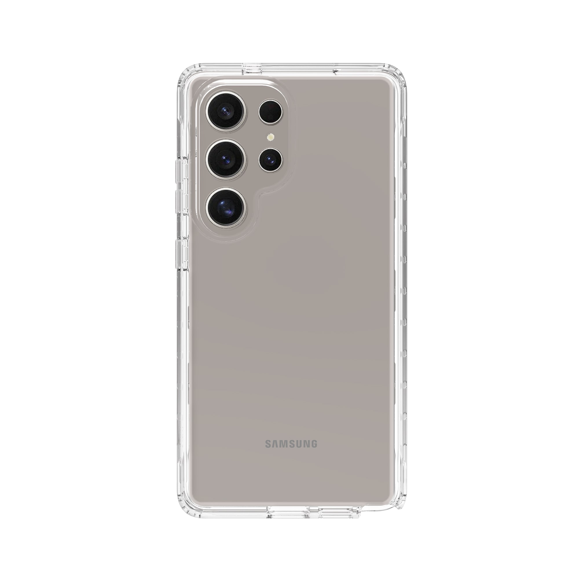 Samsung Galaxy S25 Ultra Støtsikkert mobildeksel med beskyttelsesramme Gjennomsiktig