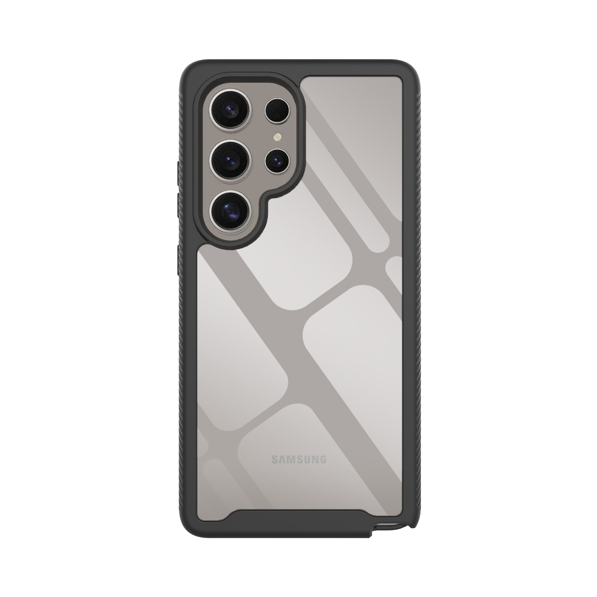 Samsung Galaxy S25 Ultra Mobildeksel med beskyttelsesramme, Svart