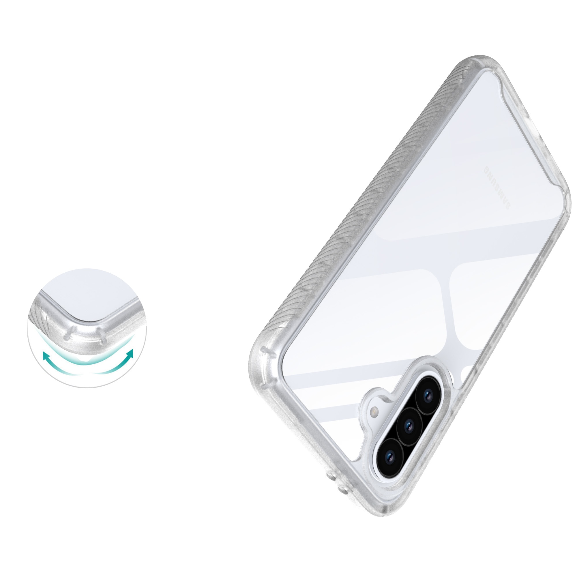 Samsung Galaxy A56 Deksel Full Protection, Gjennomsiktig