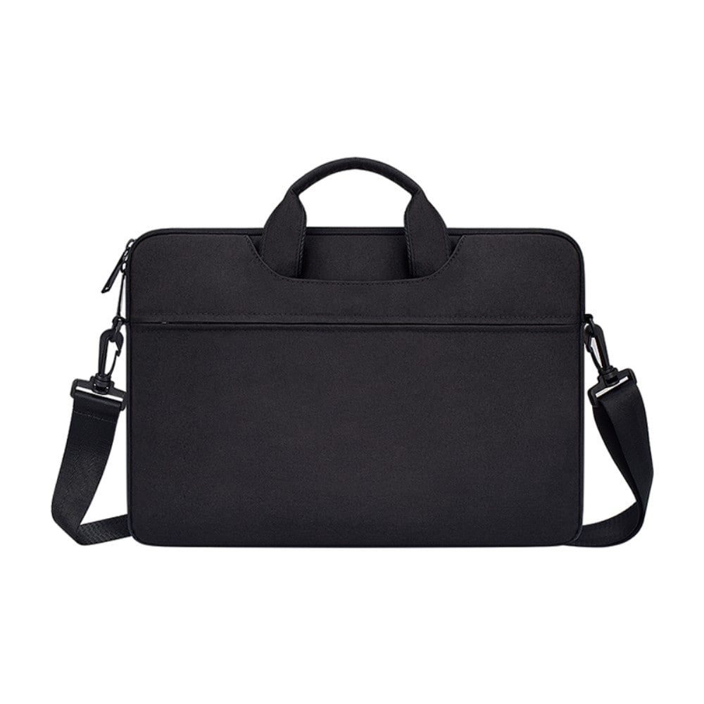 16" Laptopveske med skulderrem, Svart