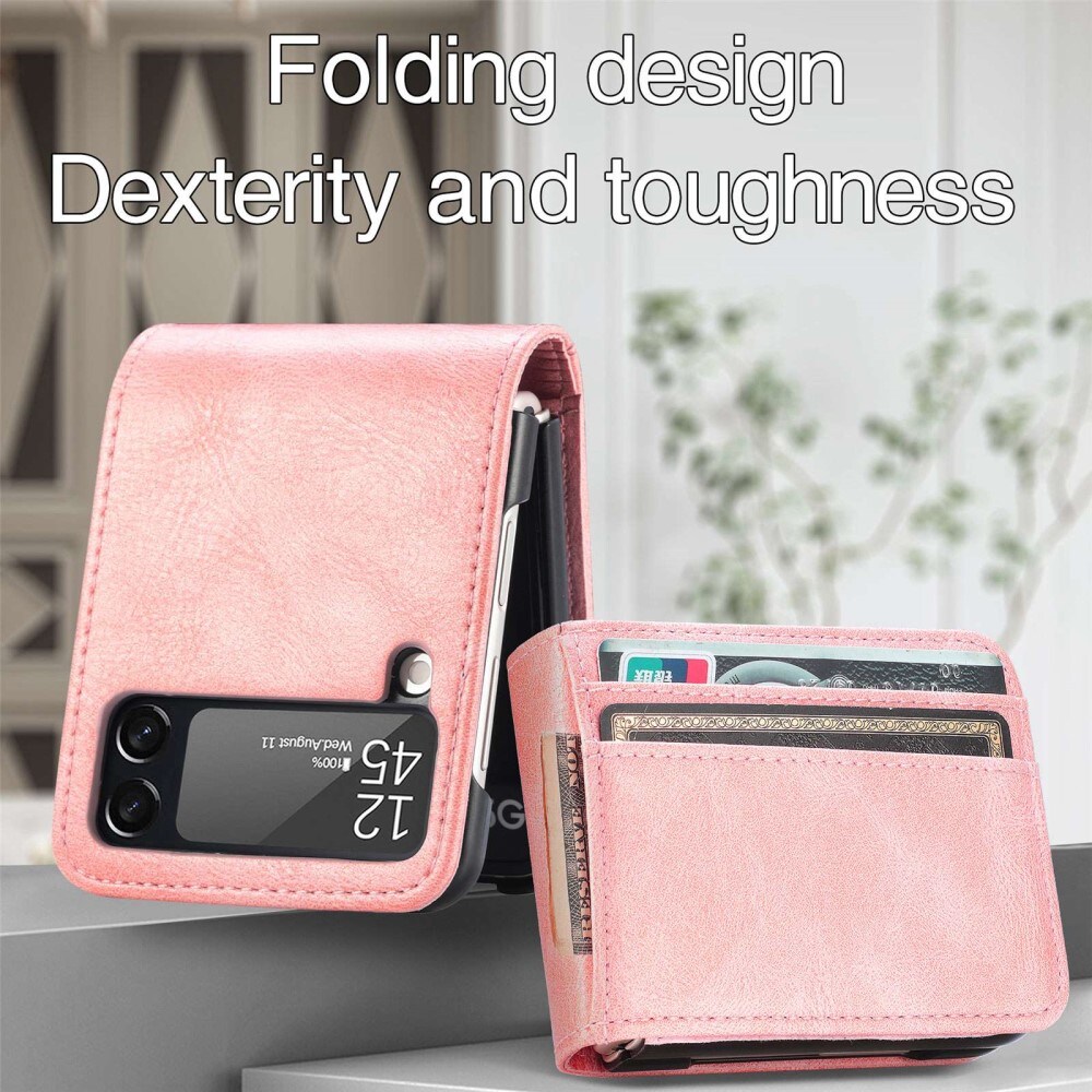 Samsung Galaxy Z Flip 4 Enkelt mobildeksel, Rosa