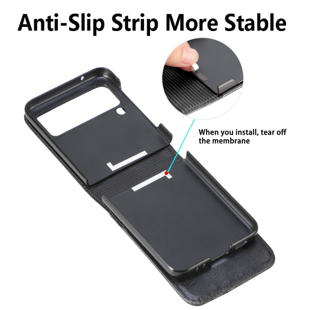 Samsung Galaxy Z Flip 4 Enkelt mobildeksel, Svart