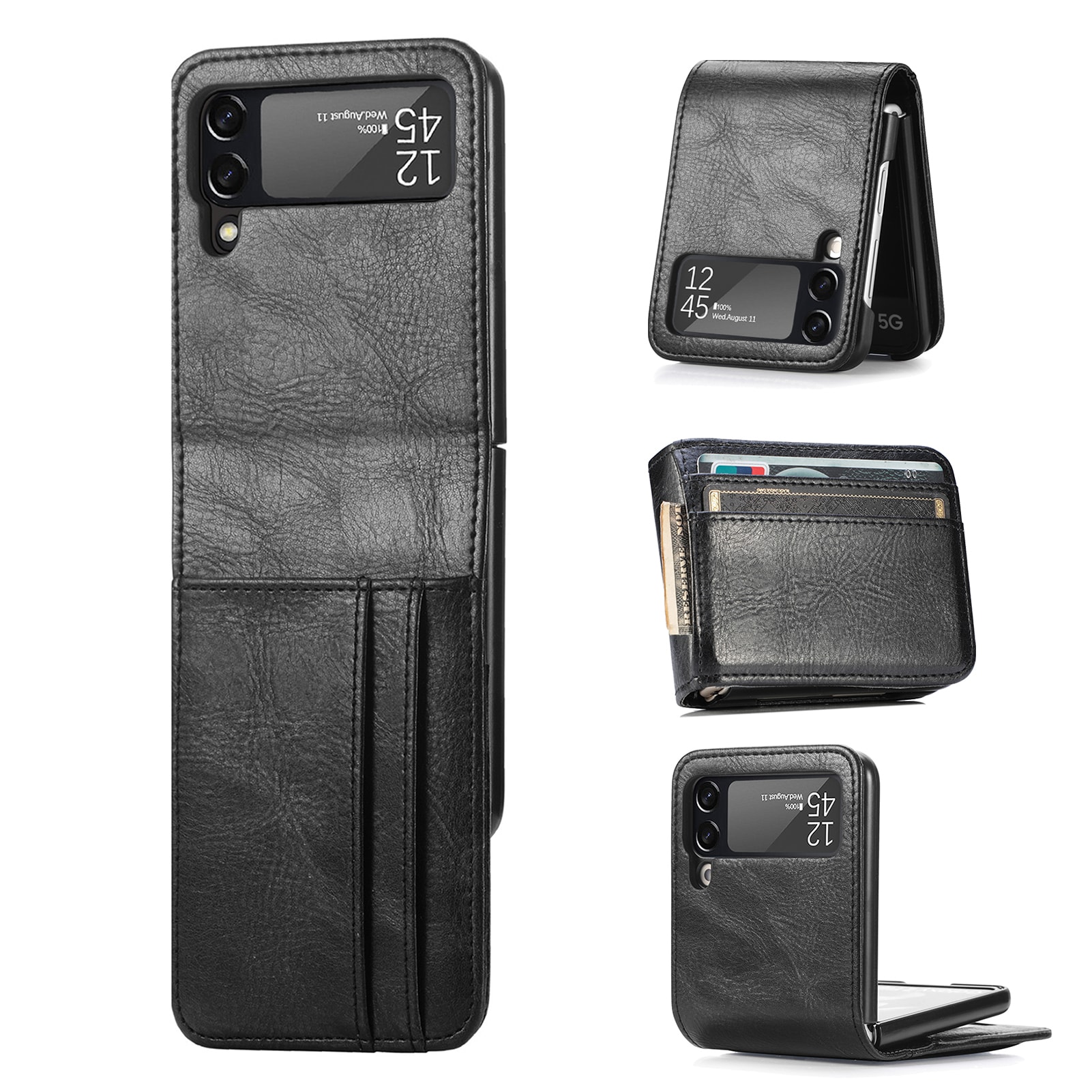 Samsung Galaxy Z Flip 4 Enkelt mobildeksel, Svart