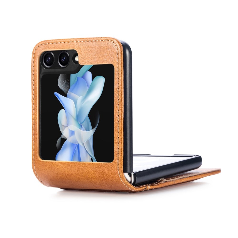 Samsung Galaxy Z Flip 6 Enkelt mobildeksel, Brun