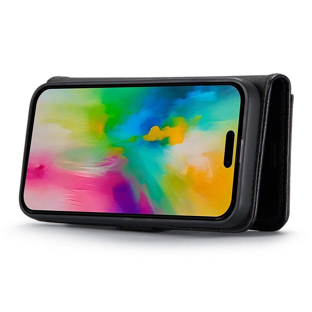 iPhone 16 Pro Lommeboketui med avtakbart deksel, Black