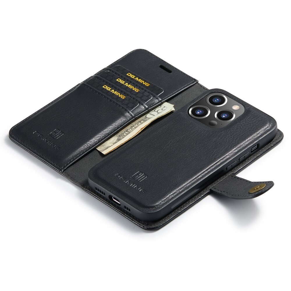 iPhone 16 Pro Lommeboketui med avtakbart deksel, Black