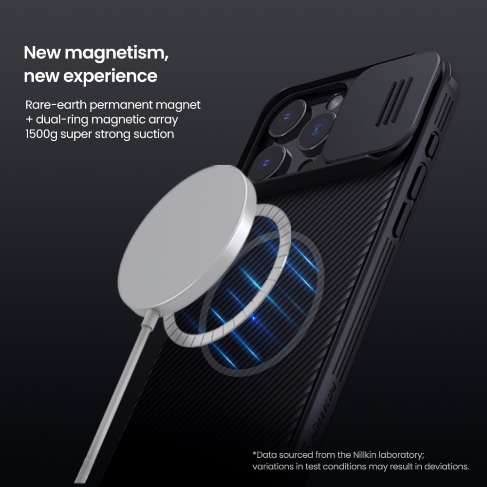 iPhone 16 Pro Max MagSafe-deksel med kamerabeskyttelse - CamShield, Svart