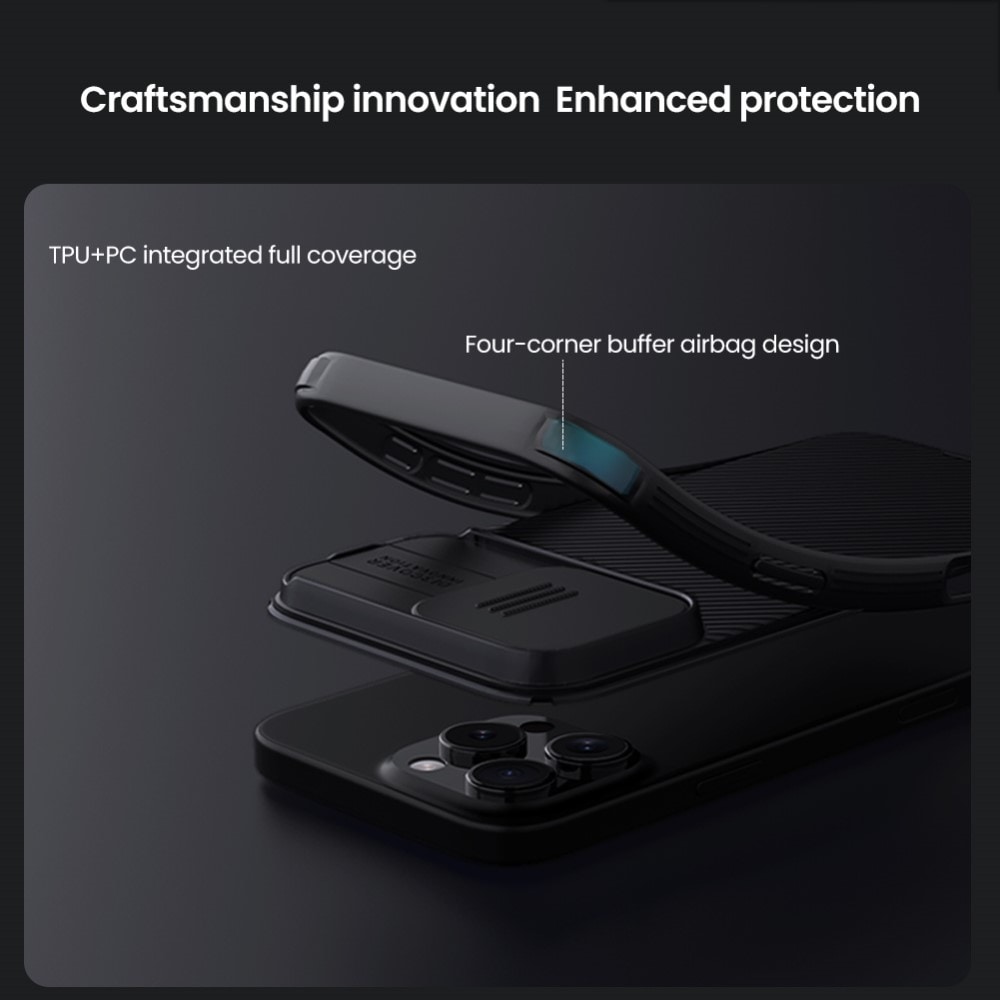 iPhone 16 Pro Max MagSafe-deksel med kamerabeskyttelse - CamShield, Svart