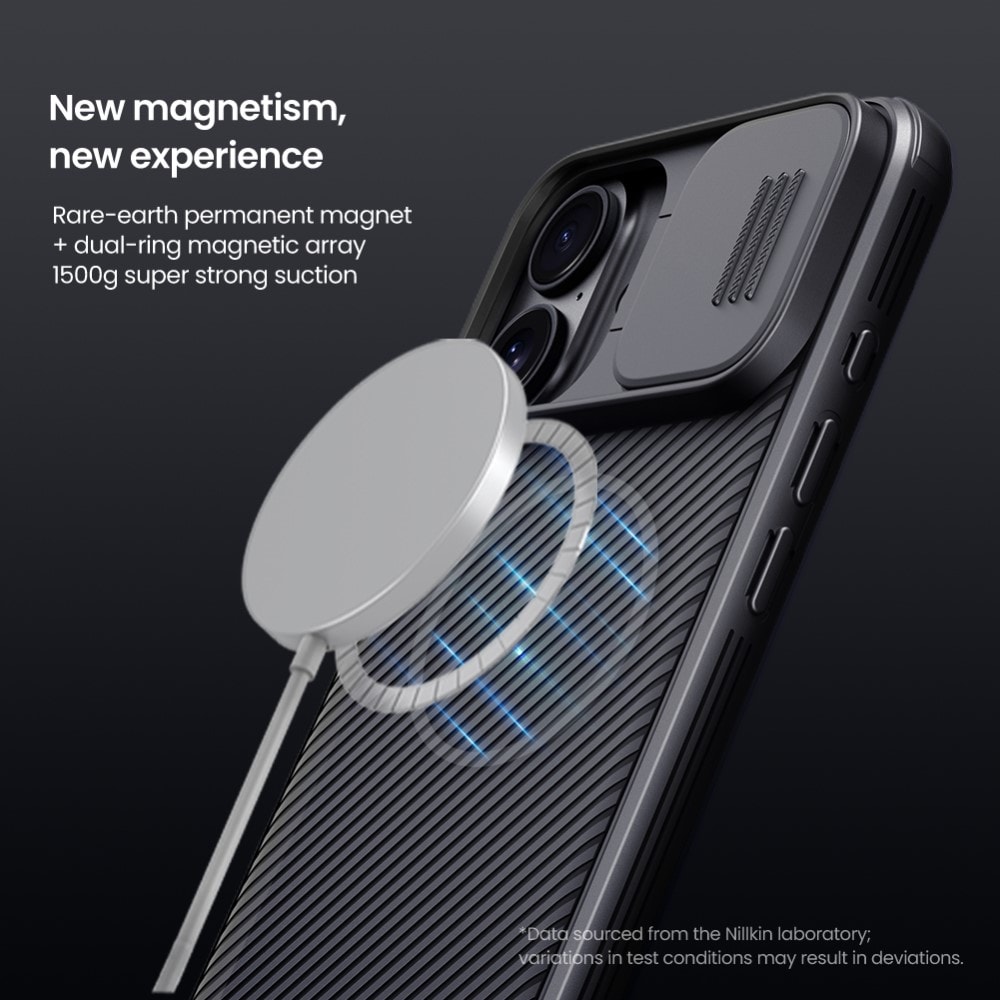 iPhone 16 MagSafe-deksel med kamerabeskyttelse - CamShield, Svart