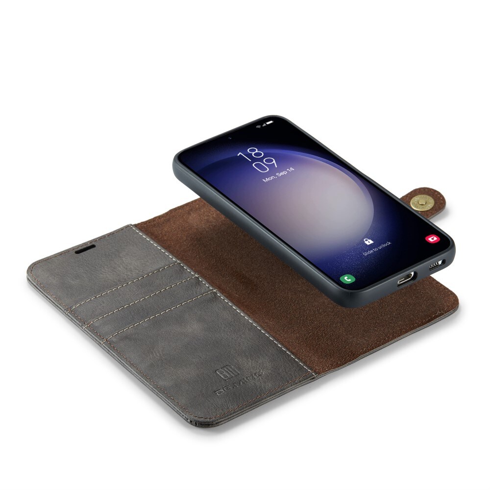 Samsung Galaxy S24 FE Lommeboketui med avtakbart deksel, Brown
