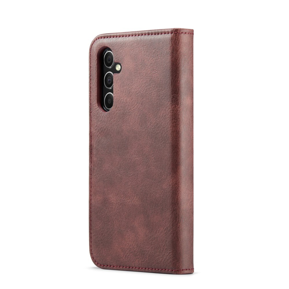 Samsung Galaxy S24 FE Lommeboketui med avtakbart deksel, Red