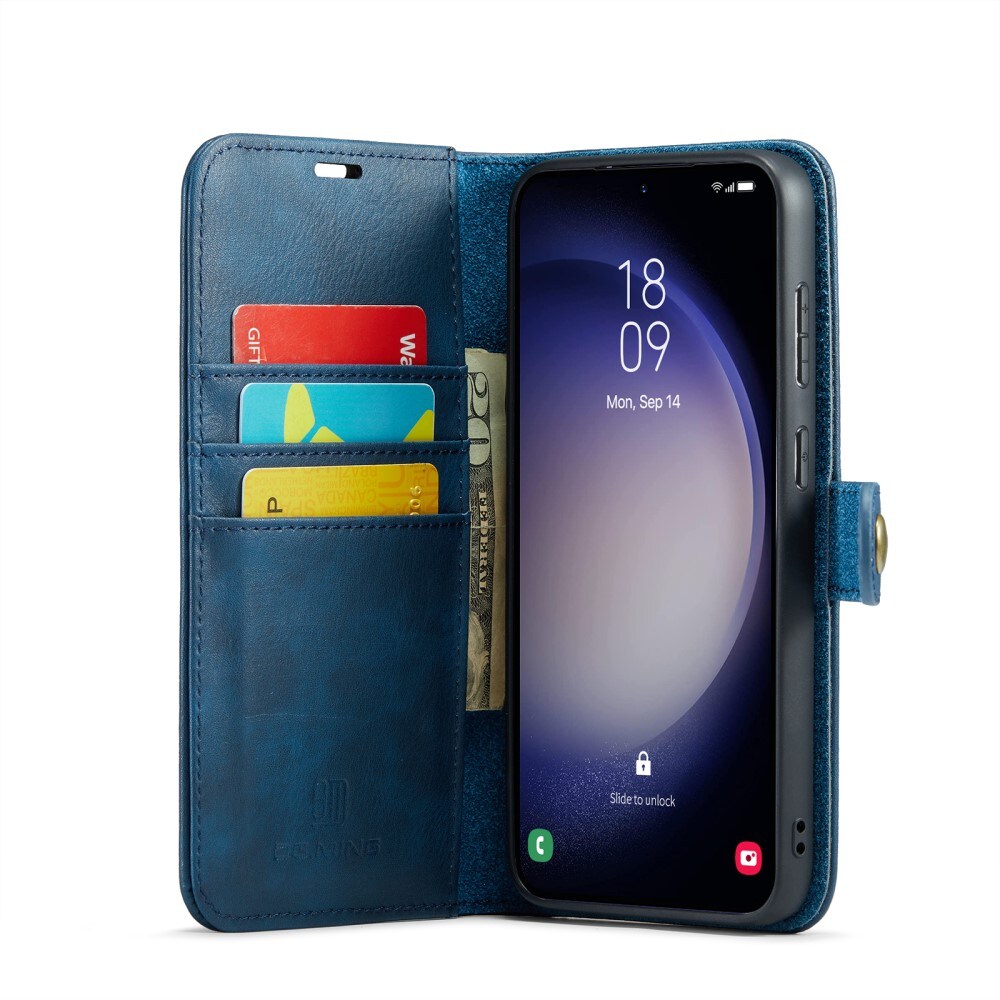 Samsung Galaxy S24 FE Lommeboketui med avtakbart deksel, Blue