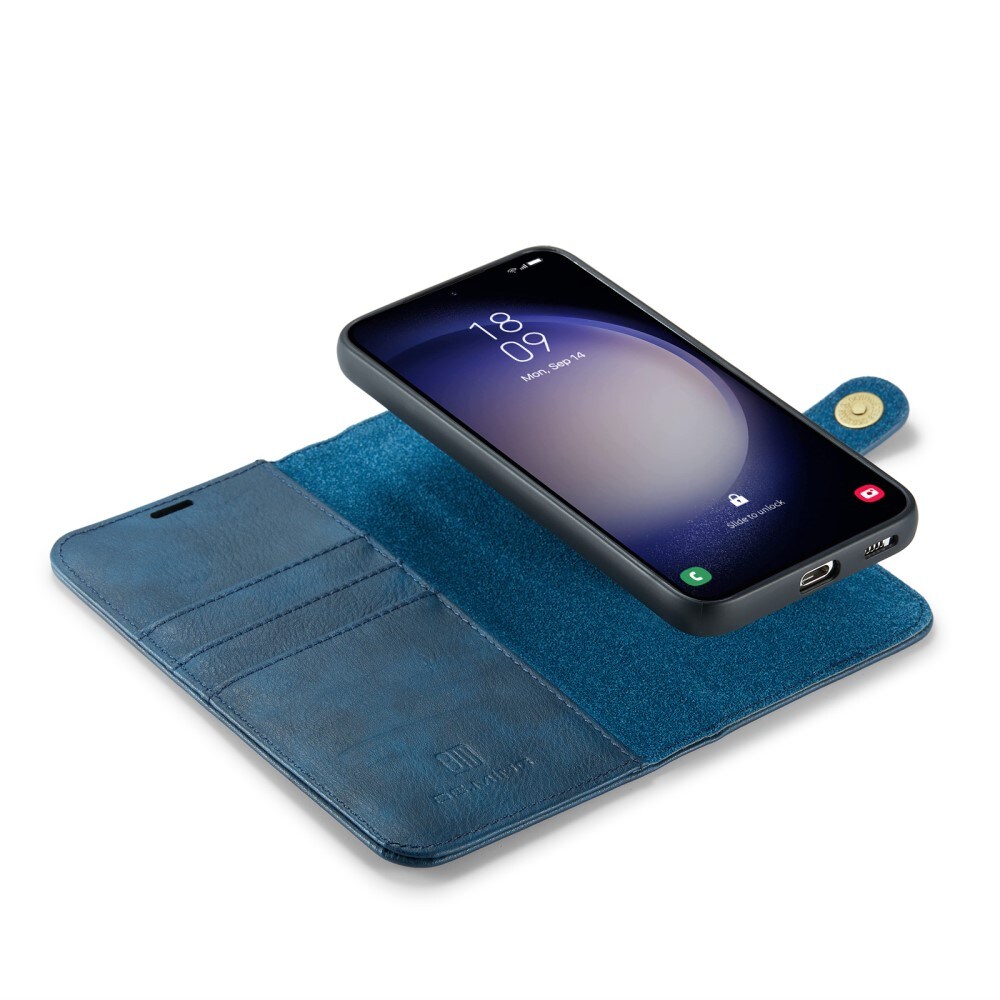 Samsung Galaxy S24 FE Lommeboketui med avtakbart deksel, Blue