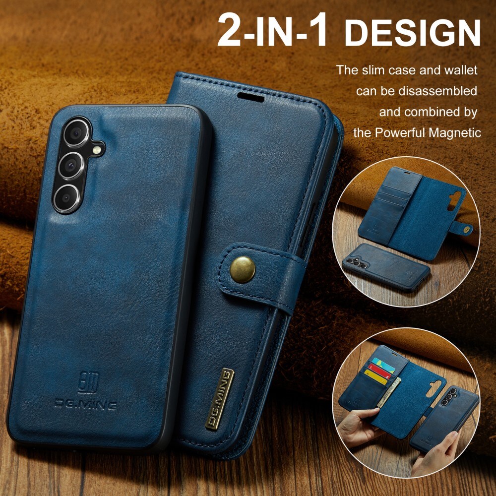 Samsung Galaxy S24 FE Lommeboketui med avtakbart deksel, Blue