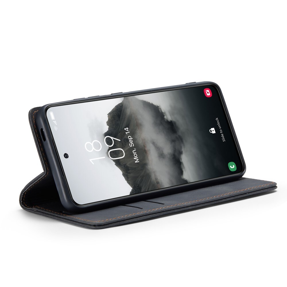 Samsung Galaxy S24 FE Slankt lommeboketui, Svart