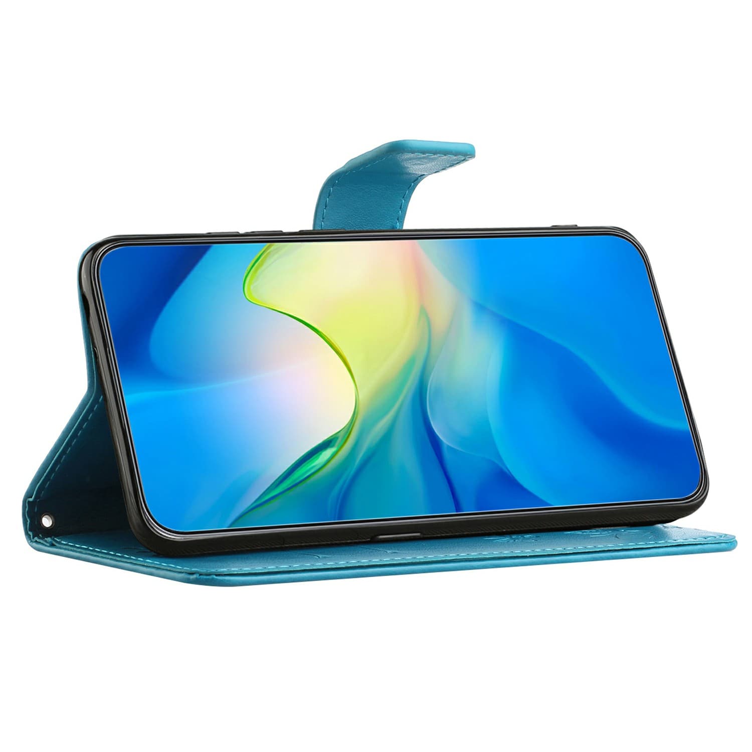Samsung Galaxy A26 Mobiletui med sommerfugler, Blå
