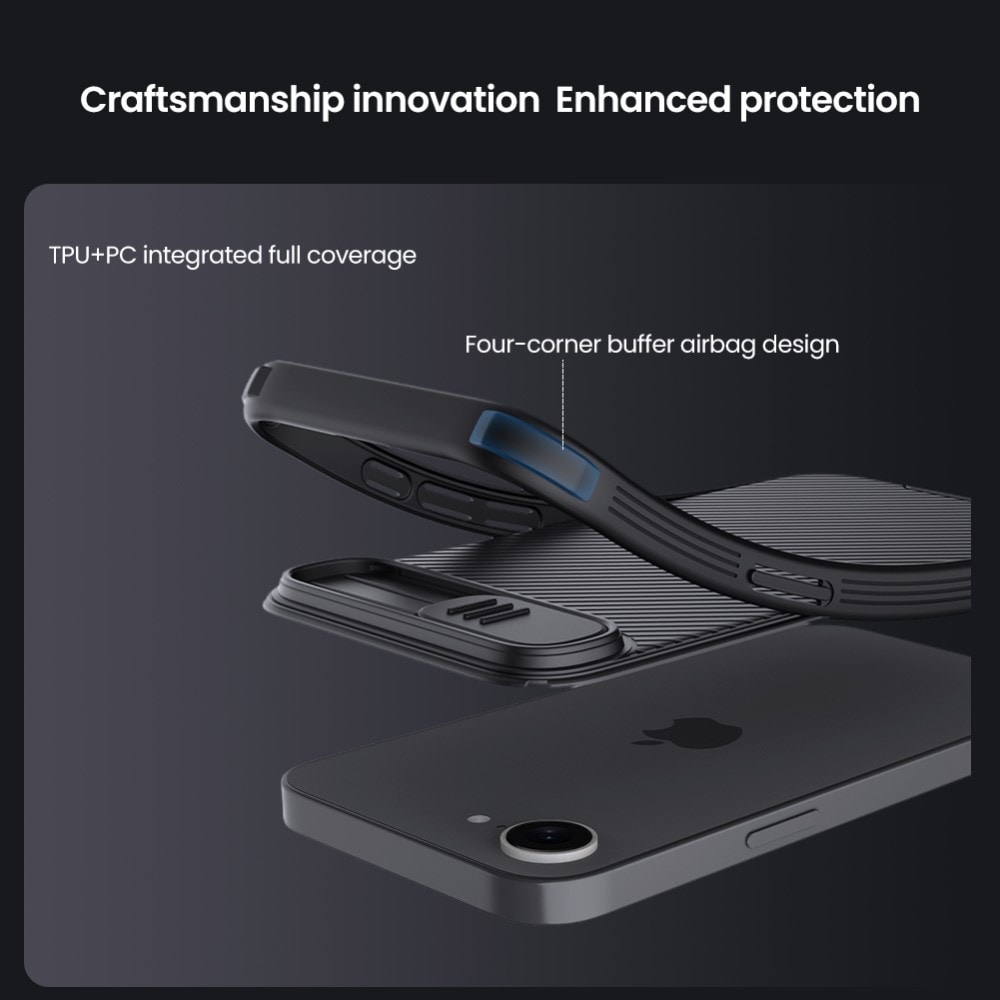 iPhone 16e MagSafe-deksel med kamerabeskyttelse - CamShield, Svart