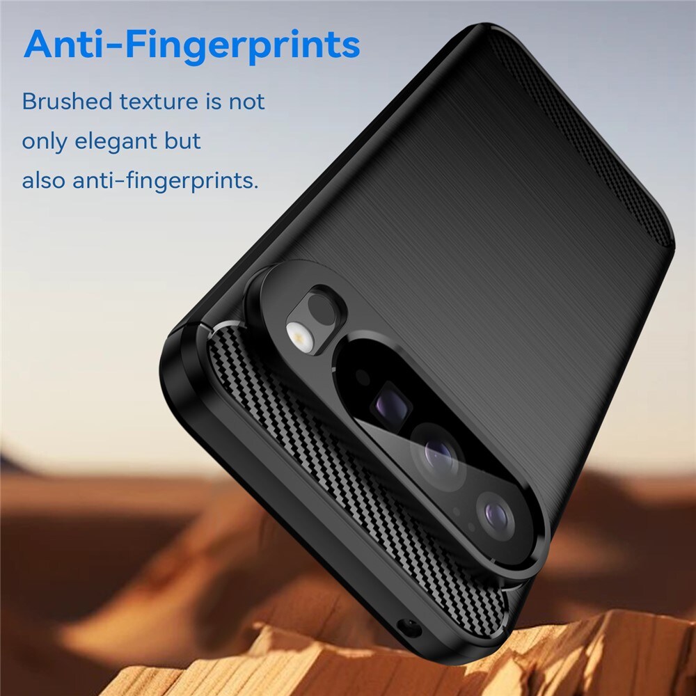 Google Pixel 10 Pro XL TPU-deksel Brushed, Svart