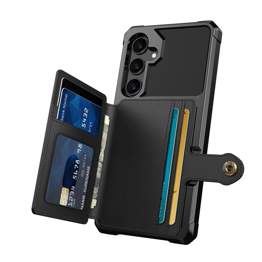 Samsung Galaxy A56 Støtsikkert deksel med lommebok, Svart