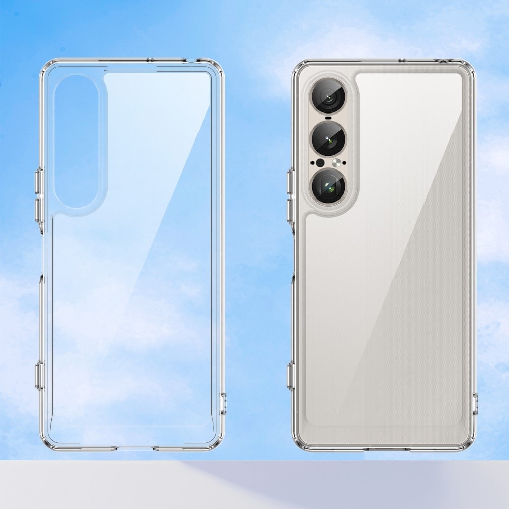 Sony Xperia 1 VII Crystal Hybrid-deksel, Gjennomsiktig