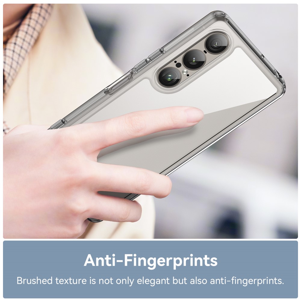 Sony Xperia 1 VII Crystal Hybrid-deksel, Gjennomsiktig