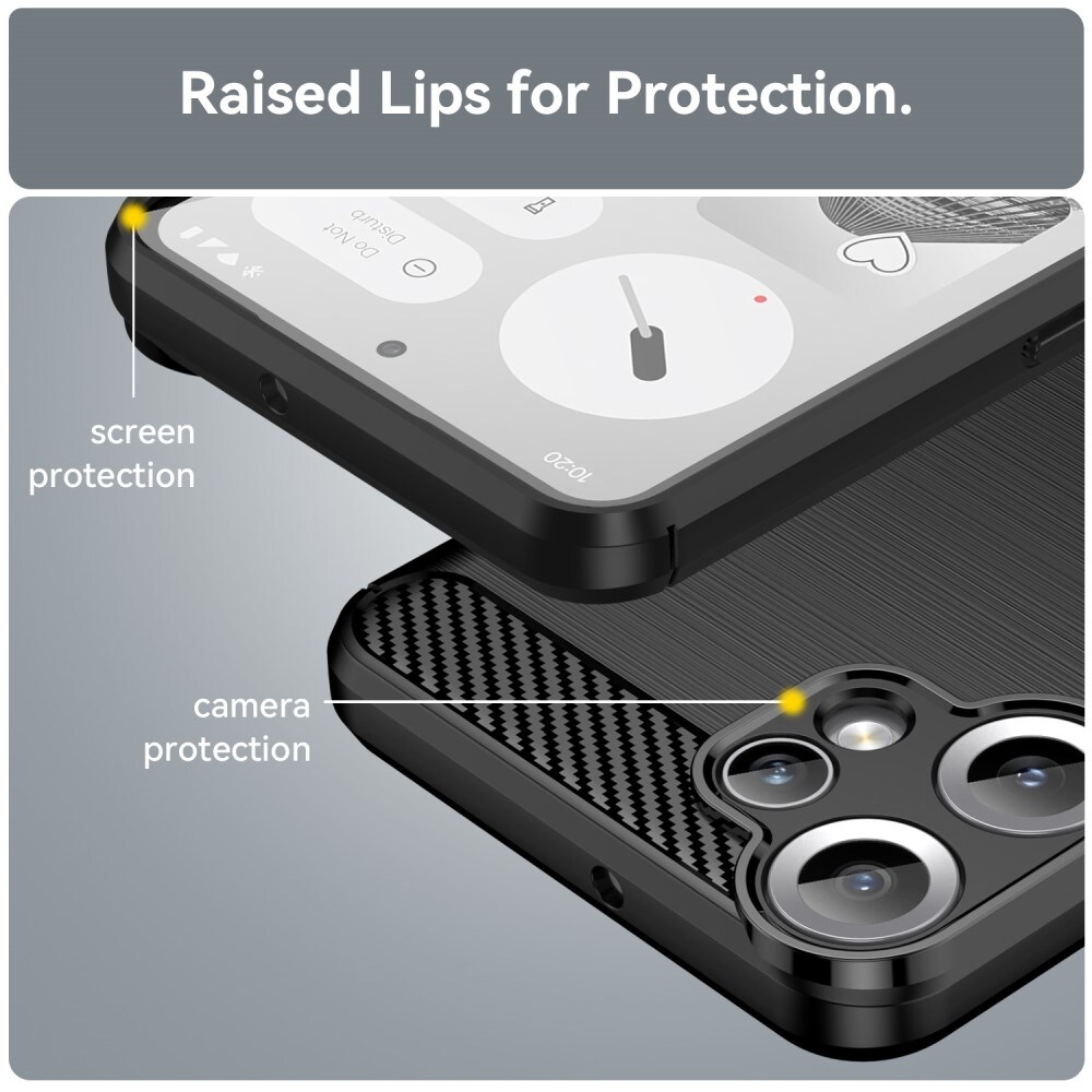 Nothing CMF Phone 2 Pro TPU-deksel Brushed, Svart