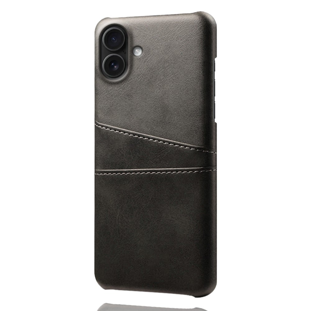 iPhone 17 Stilig deksel med 2 kortlommer, Svart