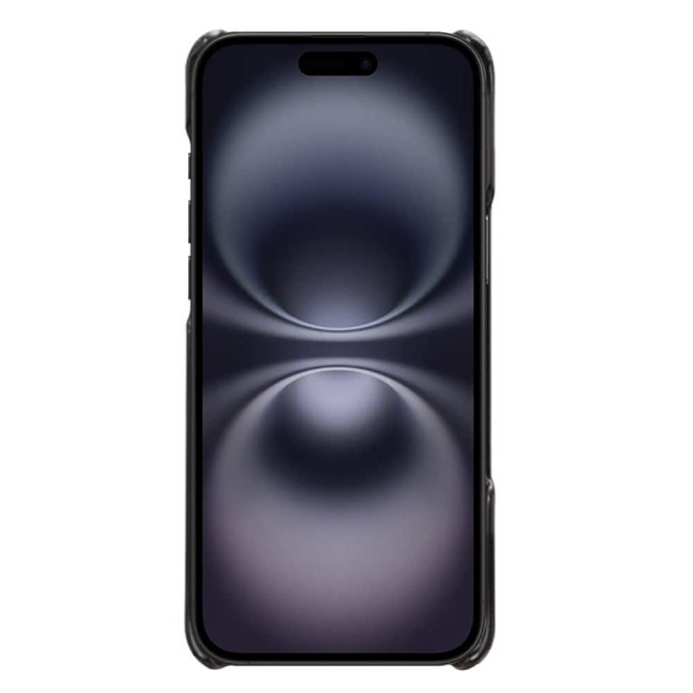 iPhone 17 Stilig deksel med 2 kortlommer, Svart
