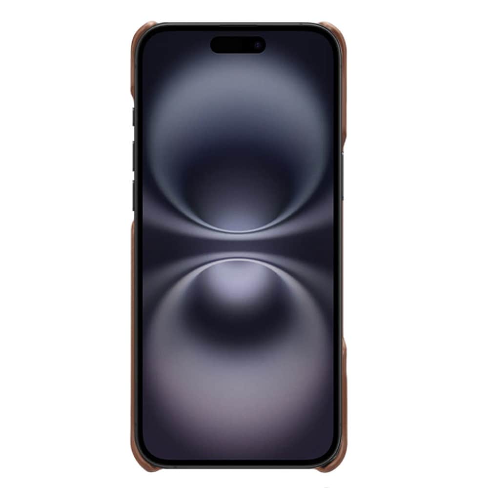 iPhone 17 Stilig deksel med 2 kortlommer, Brun