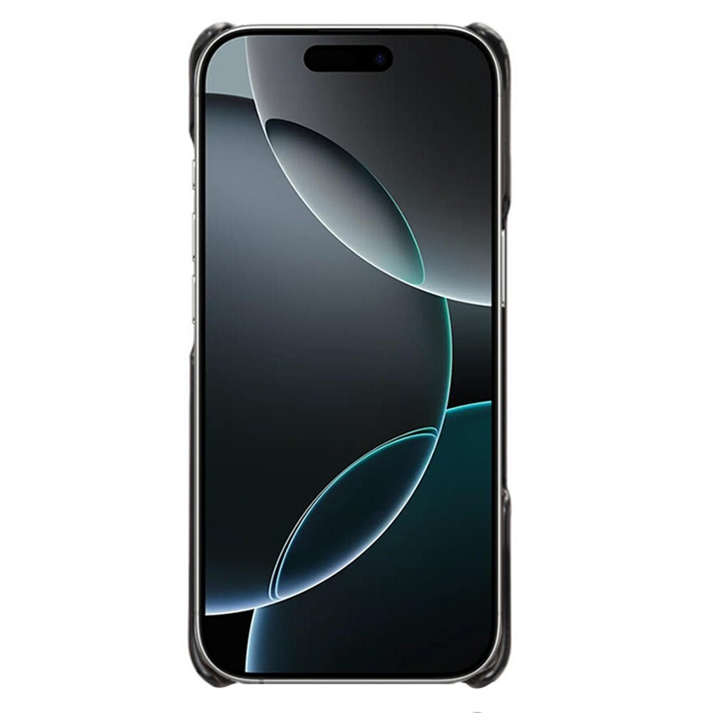 iPhone 17 Pro Stilig deksel med 2 kortlommer, Svart