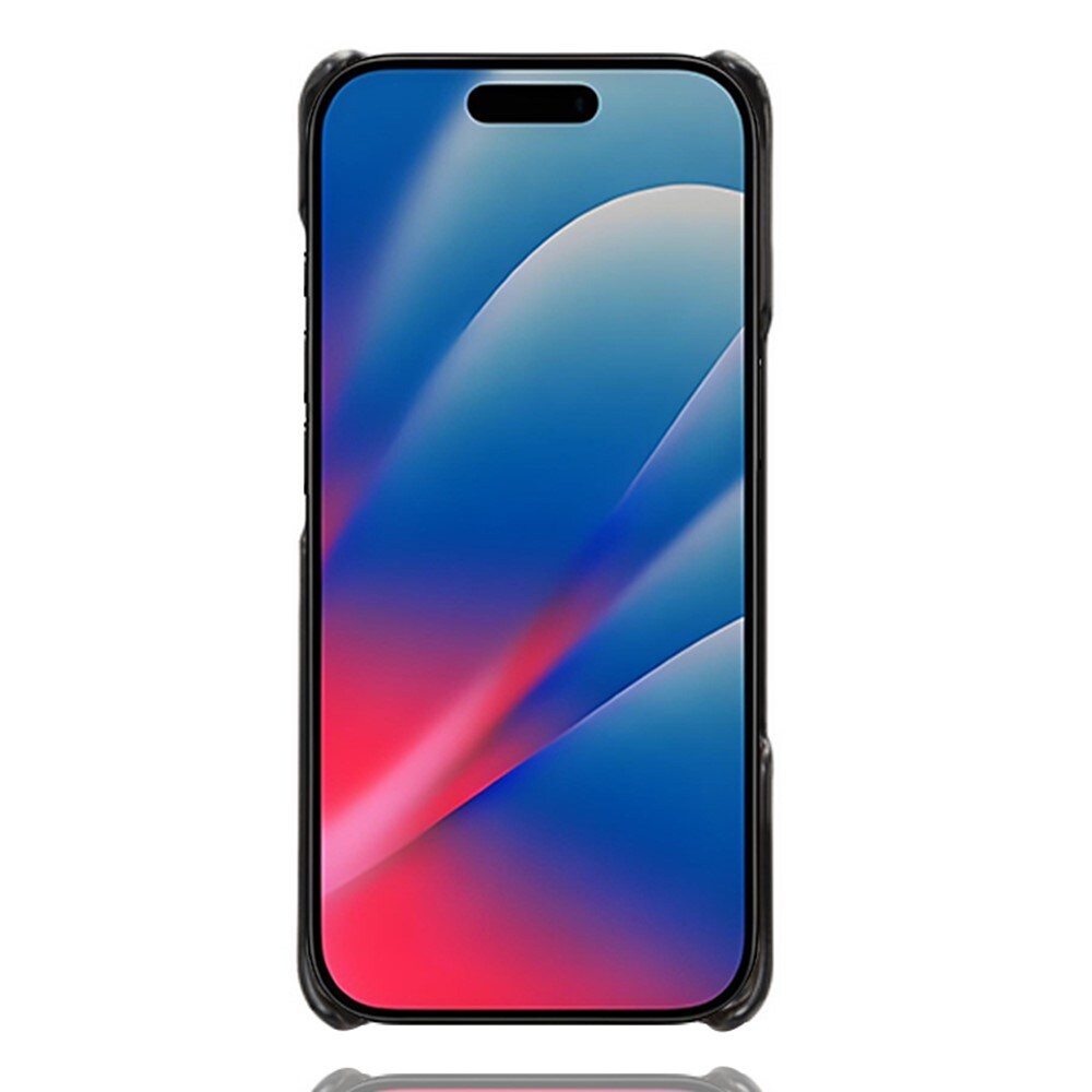 iPhone 17 Pro Max Stilig deksel med 2 kortlommer, Svart