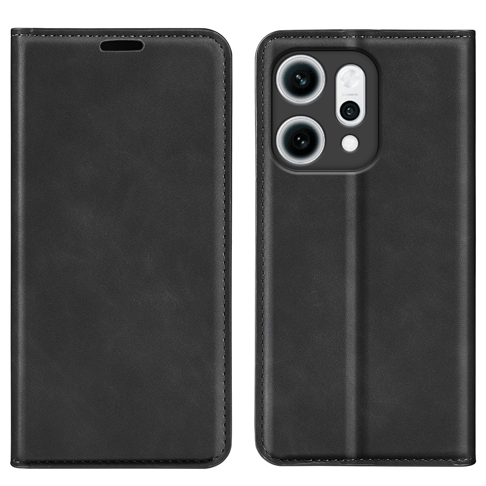 Oppo Reno 14 Slankt etui med kortlomme, Svart