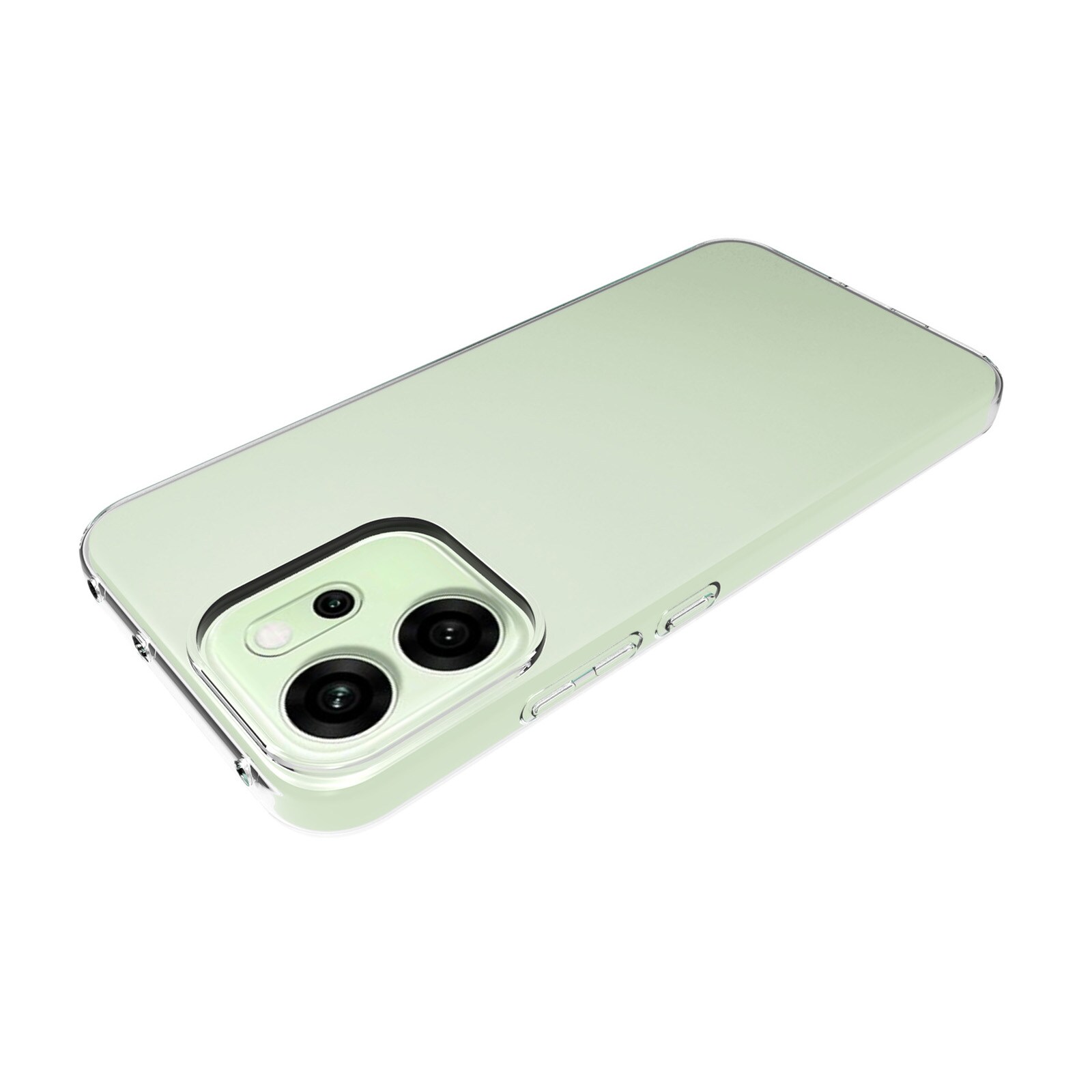 Oppo Reno 14 Tynt TPU-deksel, Gjennomsiktig