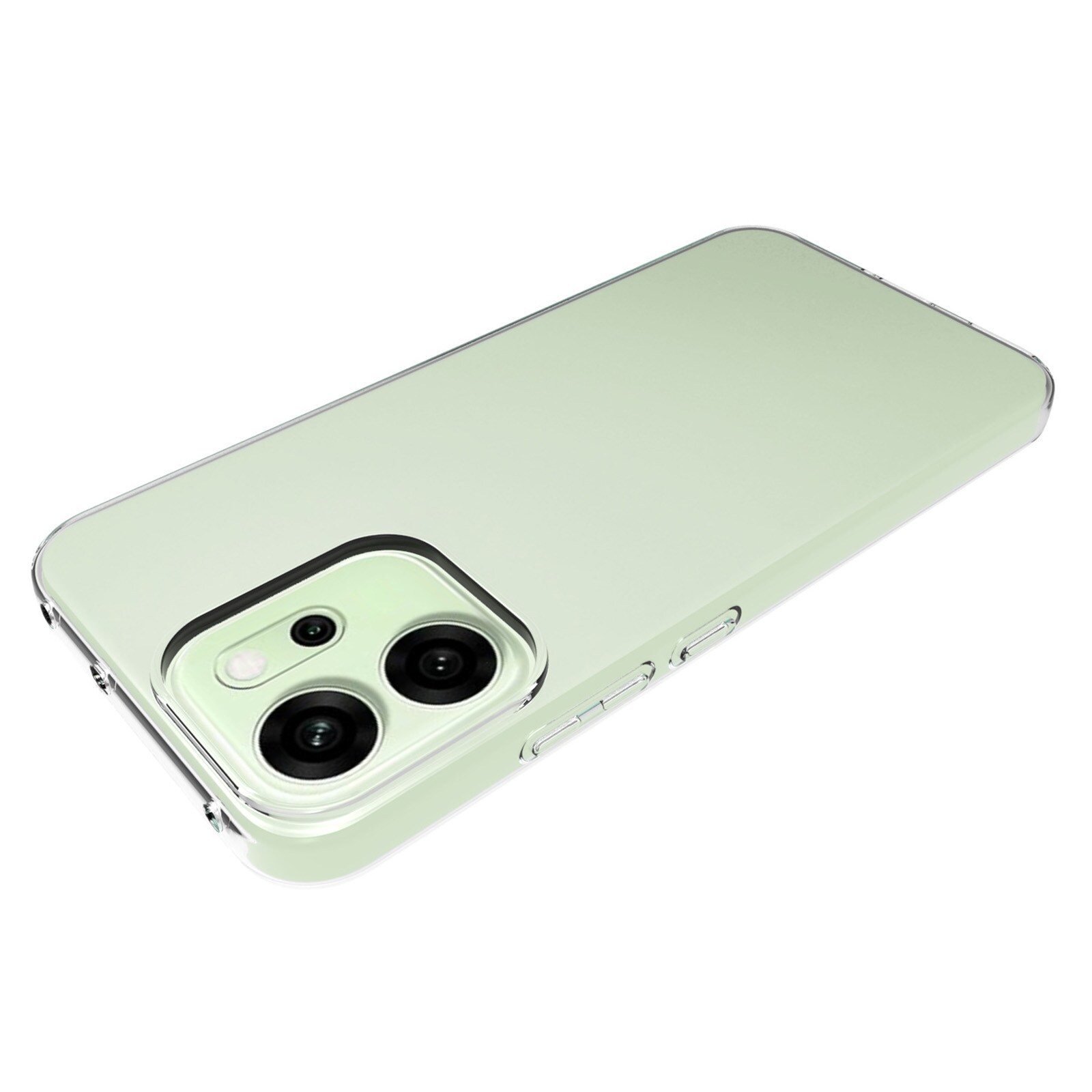 Oppo Reno 14 F Tynt TPU-deksel, Gjennomsiktig