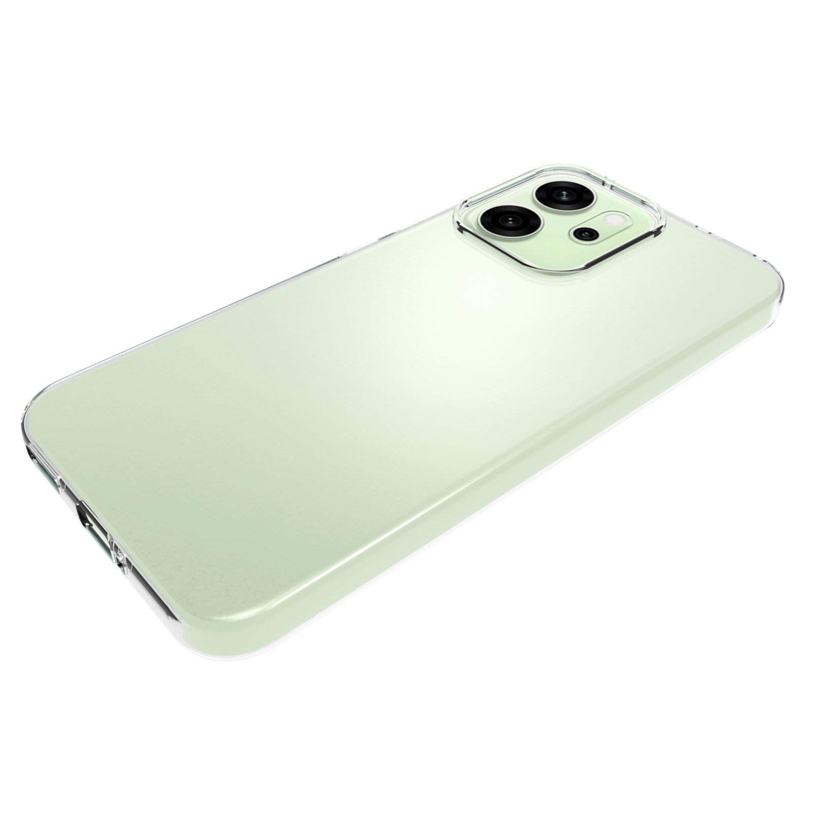 Oppo Reno 14 F Tynt TPU-deksel, Gjennomsiktig