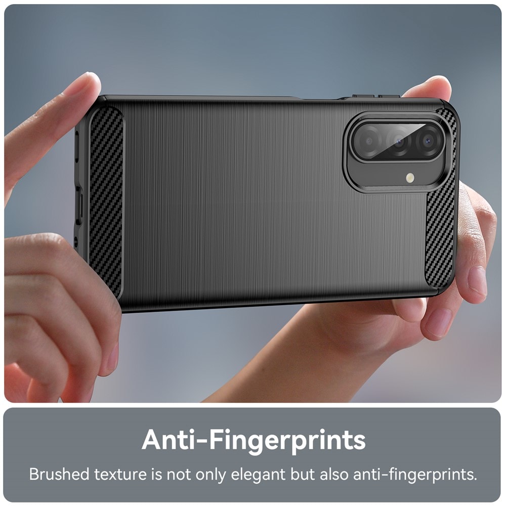 Samsung Galaxy A17 TPU-deksel Brushed, Svart