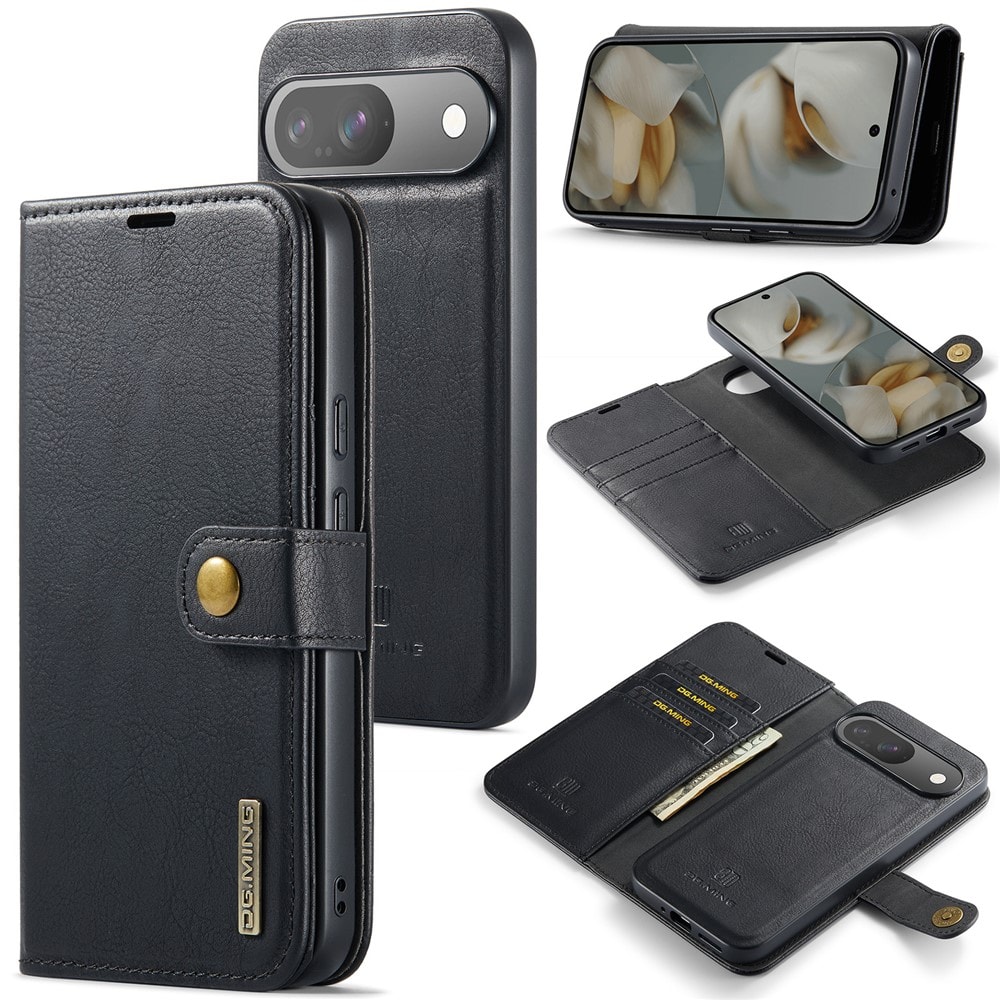 Google Pixel 10 Pro Lommeboketui med avtakbart deksel, Black