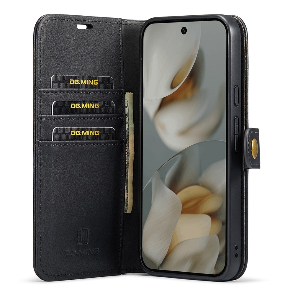 Google Pixel 10 Pro Lommeboketui med avtakbart deksel, Black