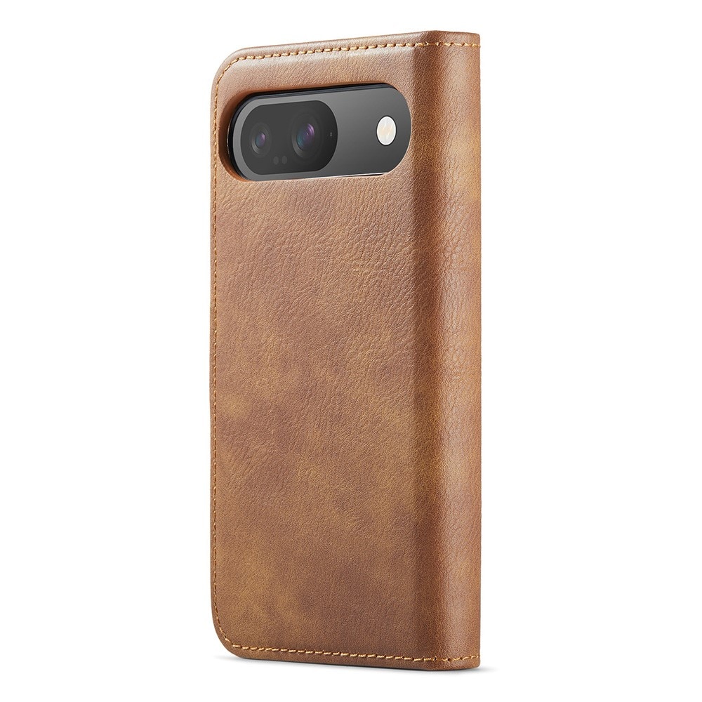 Google Pixel 10 Pro Lommeboketui med avtakbart deksel, Cognac