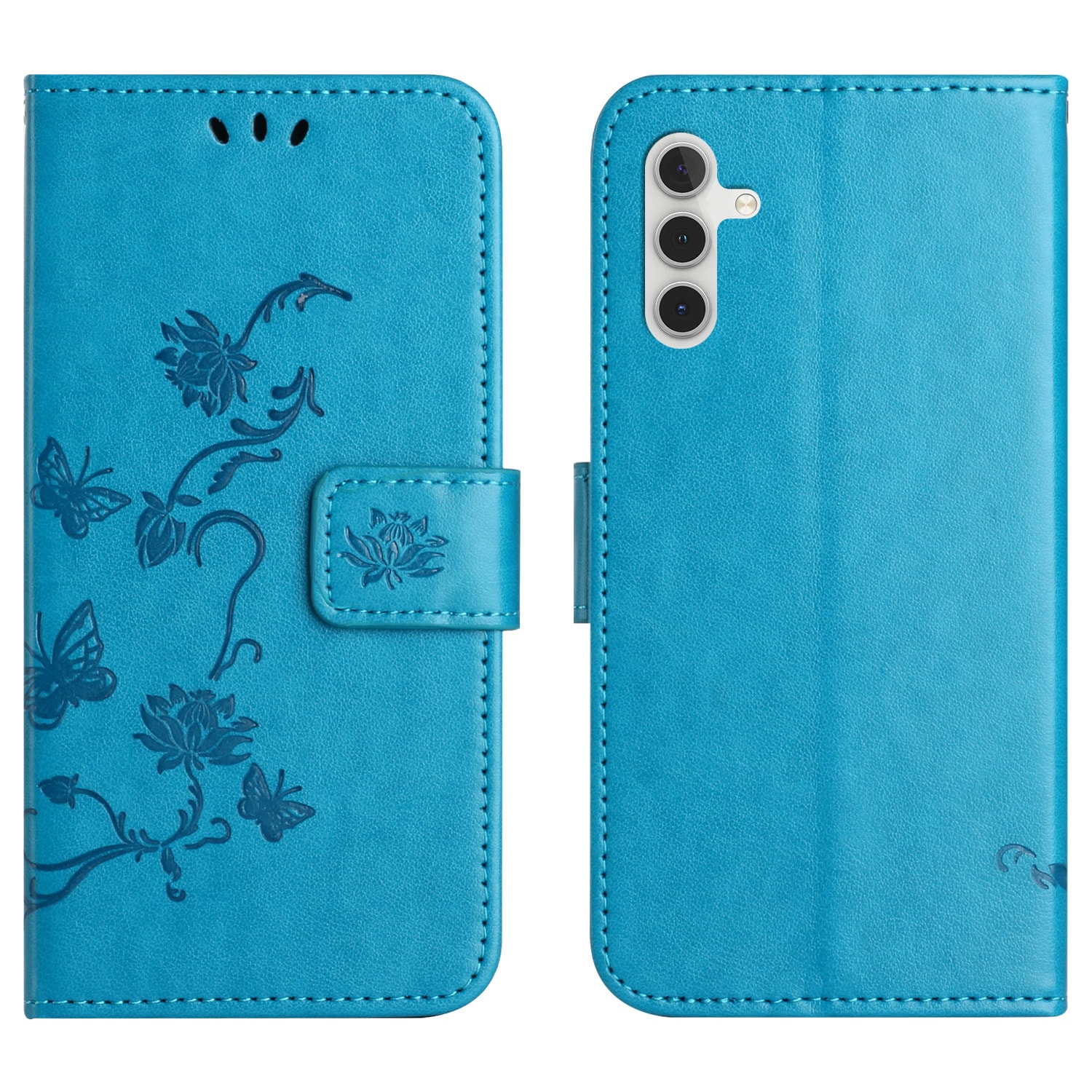 Samsung Galaxy S25 FE Mobiletui med sommerfugler, Blå