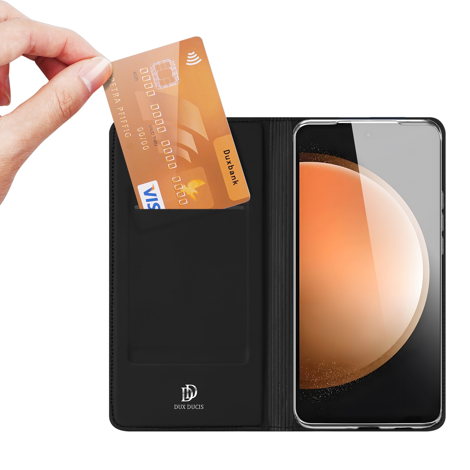 Samsung Galaxy S25 FE Slankt mobiletui, Svart