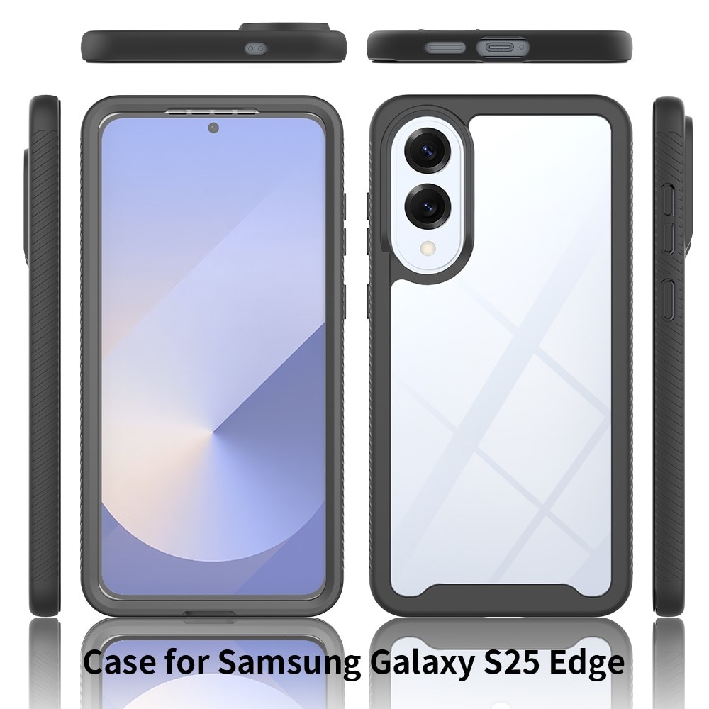 Samsung Galaxy S25 Edge Deksel Full Protection, Svart