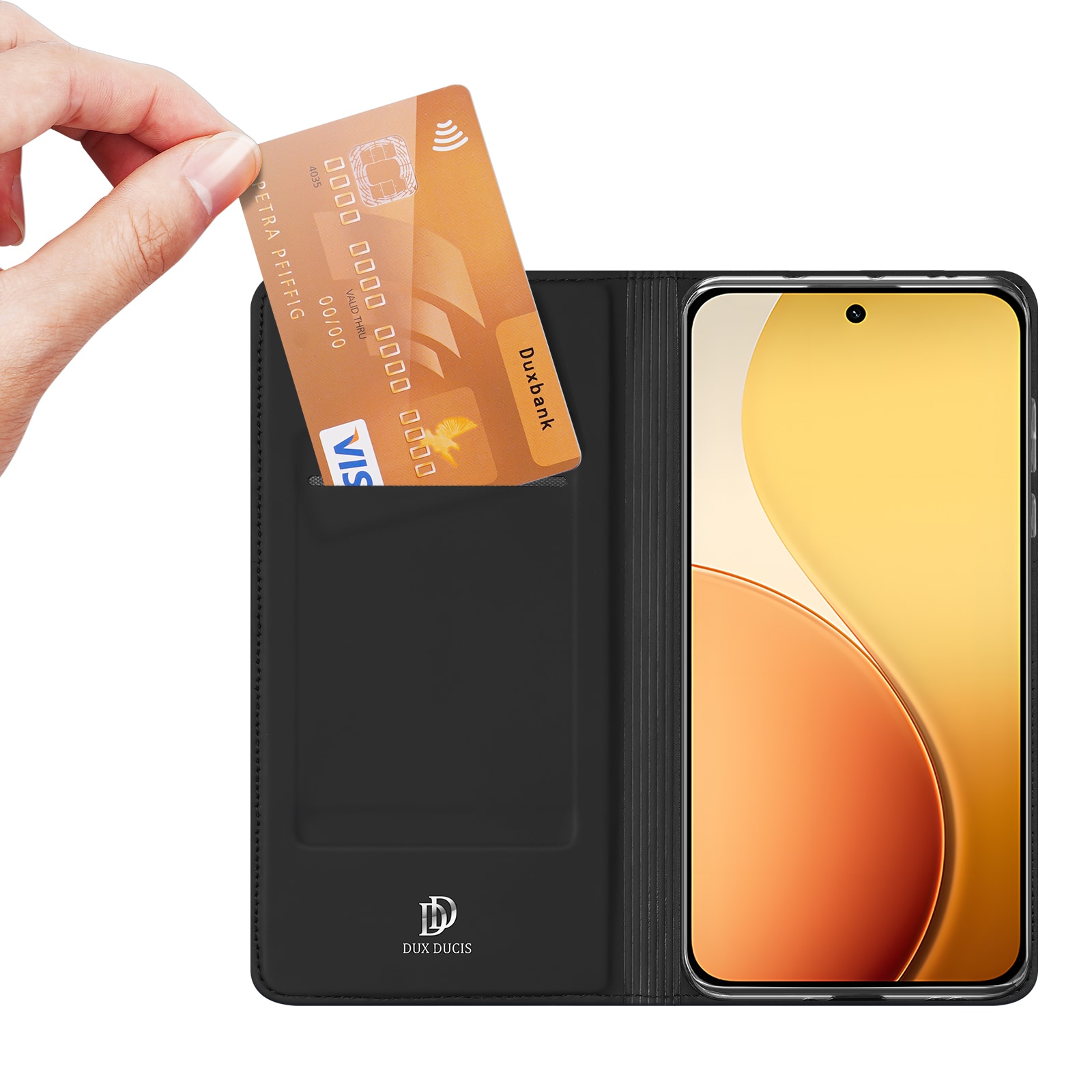 Oppo Reno 14 Slankt mobiletui, Svart