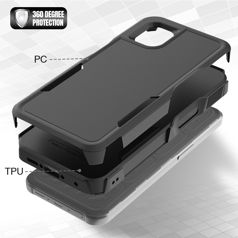 Samsung Galaxy Xcover 7 Pro Hybrid-deksel Off-road, Svart