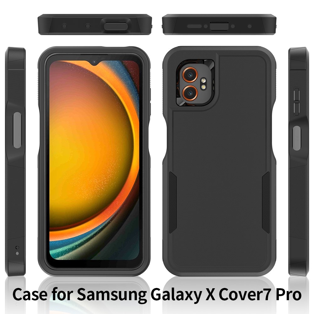 Samsung Galaxy Xcover 7 Pro Hybrid-deksel Off-road, Svart