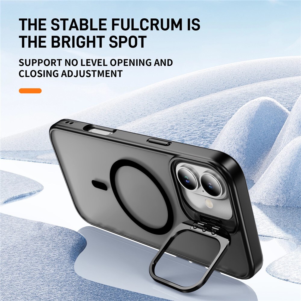 iPhone 17 Hybriddeksel MagSafe med kickstand, Svart